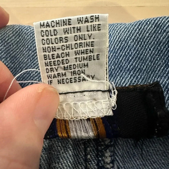 Vintage Baccini Denim Jacket, Size Medium. - Picture 6 of 8